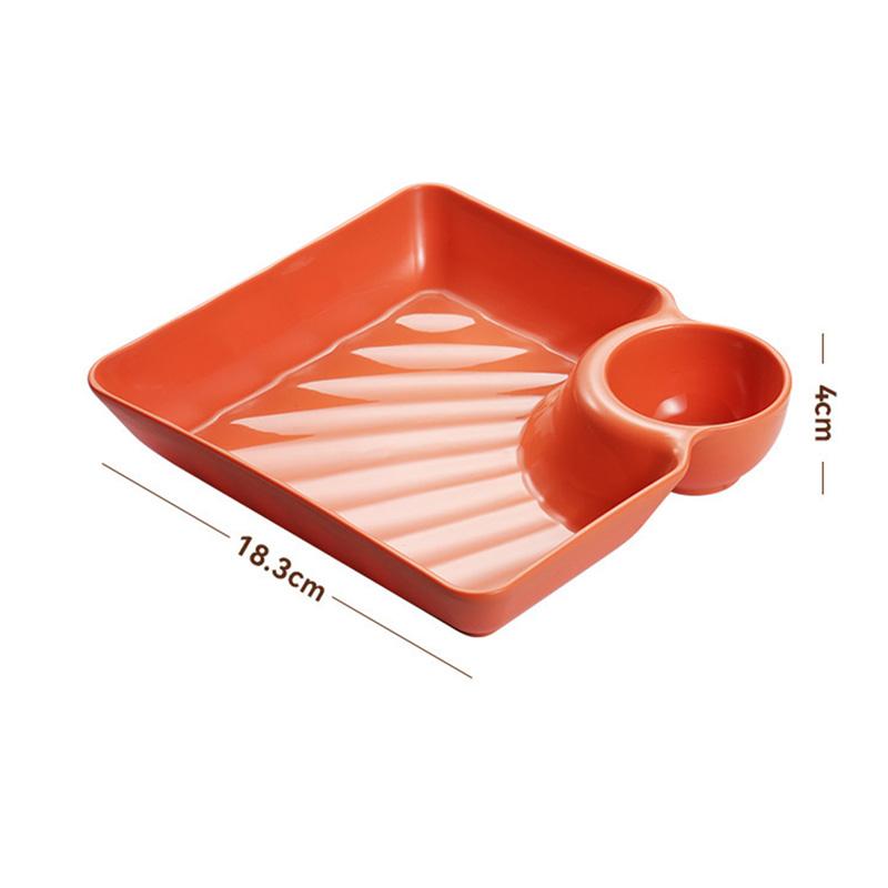 1 шт. уксусная тарелка блюдо суши пельмени блюдо квадратная полипропиленовая тарелка закуска поднос для пельменей