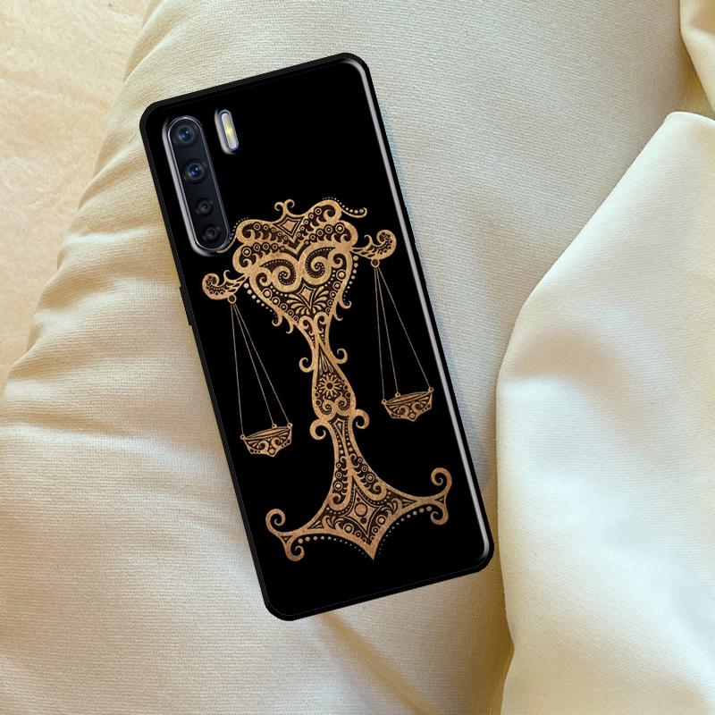 Zodiac Signs Case For Oppo A60 A80 A40 A15 A16 A17 A57 A94 A74 A54 A76 A96 A18 A38 A58 A78 A98 A6 A5 Pro