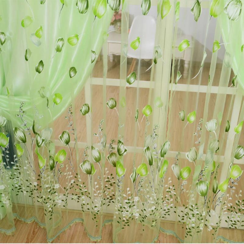 1 панель Современные тюлевые шторы для спальни, короткие кухонные оконные шторы, прозрачные панельные шторы