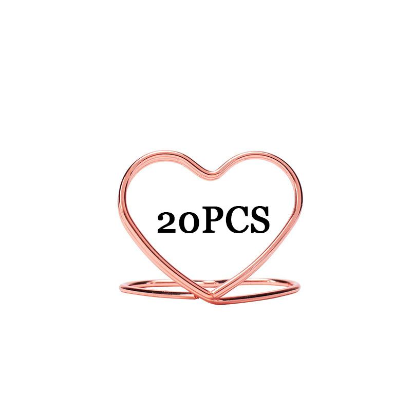 WTEMPO Свадебные держатели для рассадочных карточек на стол Сердце Держатели номеров свадебных столов Мини подставки для фотокарточек для вечеринки в честь помолвки Вертикальный держатель для этикеток