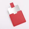Leather Cover Stainless Steel Cosmetic Mirror Handheld Makeup Mirror  For Cosmetic Tools