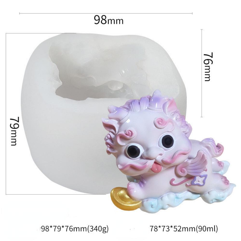Animal Ice Film Silicone Mold PI Xiu Creative Mousse Cake Mold Aromatherapy Candle