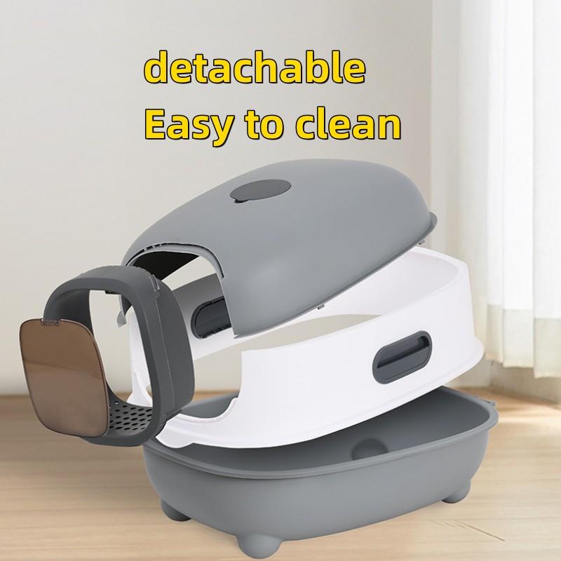 Большой размер кошачьего туалета, полностью закрытый туалетный лоток, автоматическая дезодорация, УФ-закрытый кошачий туалет, чистящие средства для кошек