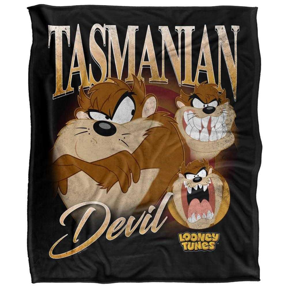 Looney Tunes Taz Printed Soft Touch Blanket