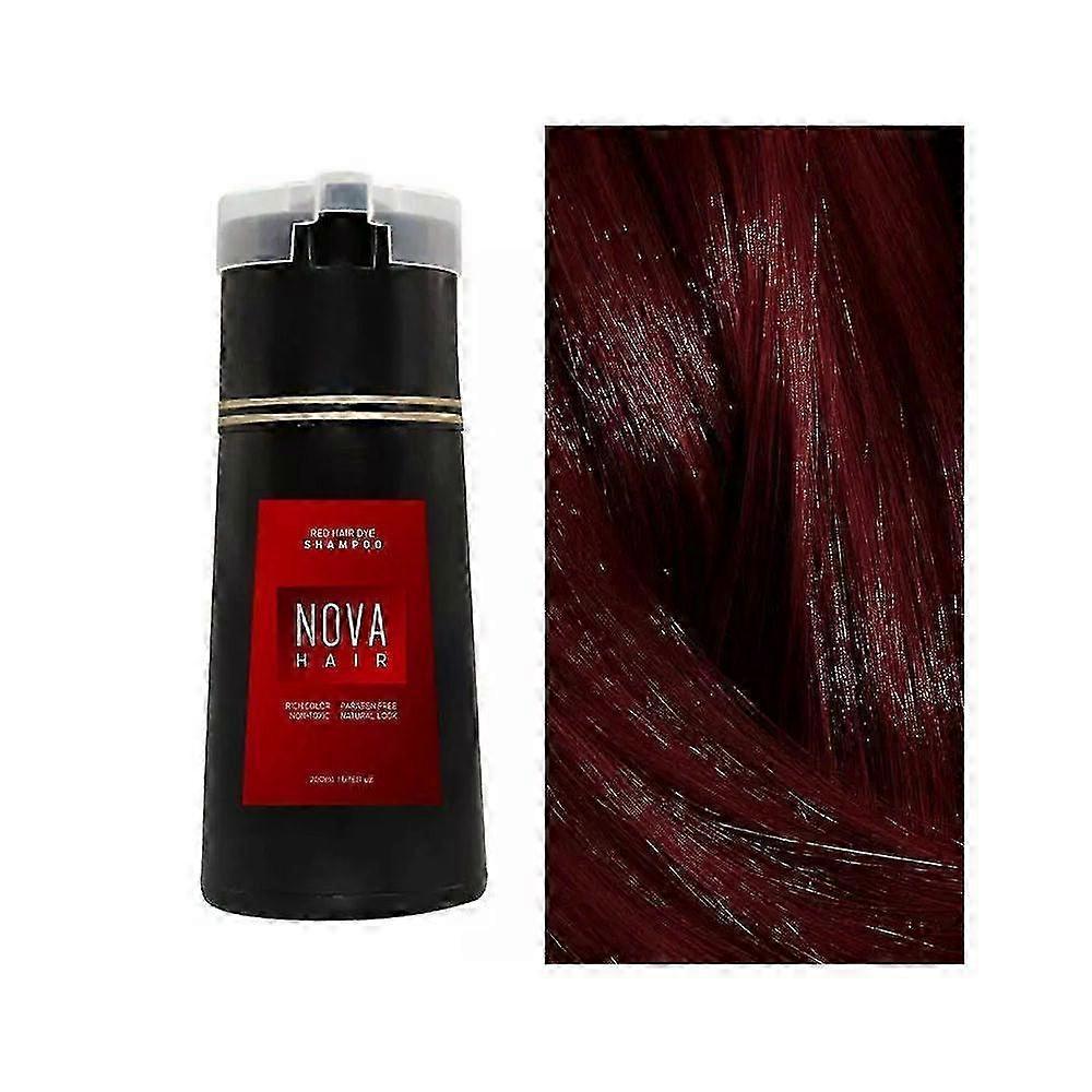 25-26 2024 Hair Dye Shampoo, Nova Hair Instant Dye Shampoo,Hair Color Shampoo for Hair