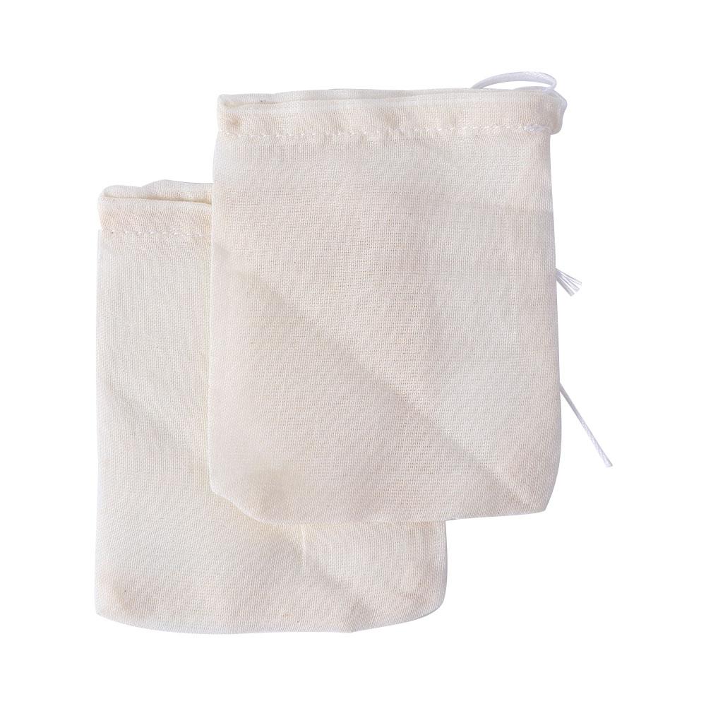 Принадлежности Фильтр для неотбеленного чая Пакеты для упаковки продуктов Мешок-саше Муслиновый мешок Хлопковый мешочек Сумки на шнурке