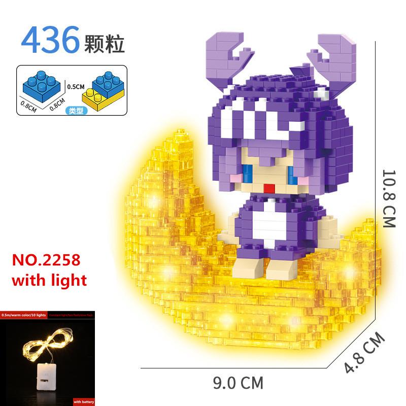 Микро строительные блоки космическая аэрокосмическая серия светящаяся фигурка астронавта со светом DIY кирпичи набор игрушек для детей рождественский подарок