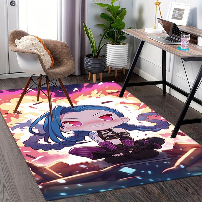 JINX Charming Anime Character Office Chair Mat - Perfect for Home Decor, Office Use, and Gifts!.122308a