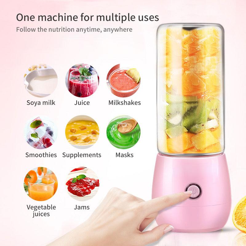 Mini Portable Juicers USB Electric Mixer Fruit Smoothie Blender Machine Food Processor Maker Juice Extractor