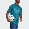 Adidas Тренировочный трикотаж Arsenal Tiro 23, сшитый буквенный принт, с коротким рукавом, мужские футбольные топы насыщенно-зеленого цвета HZ2206