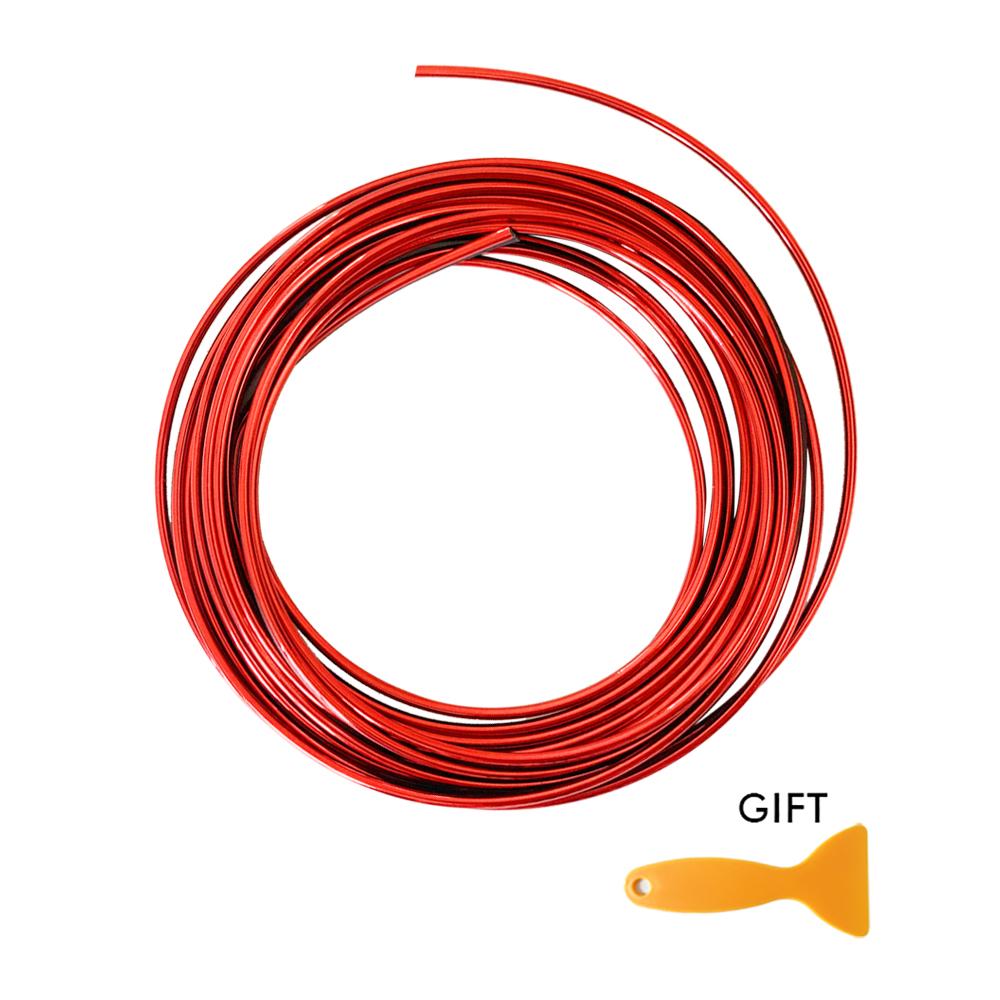 Car Interior Moulding Trim Strip PVC Car Vent Decoration Strip Fake Carbon Fibe Intake Grille Decorative Line for Car Dashboard