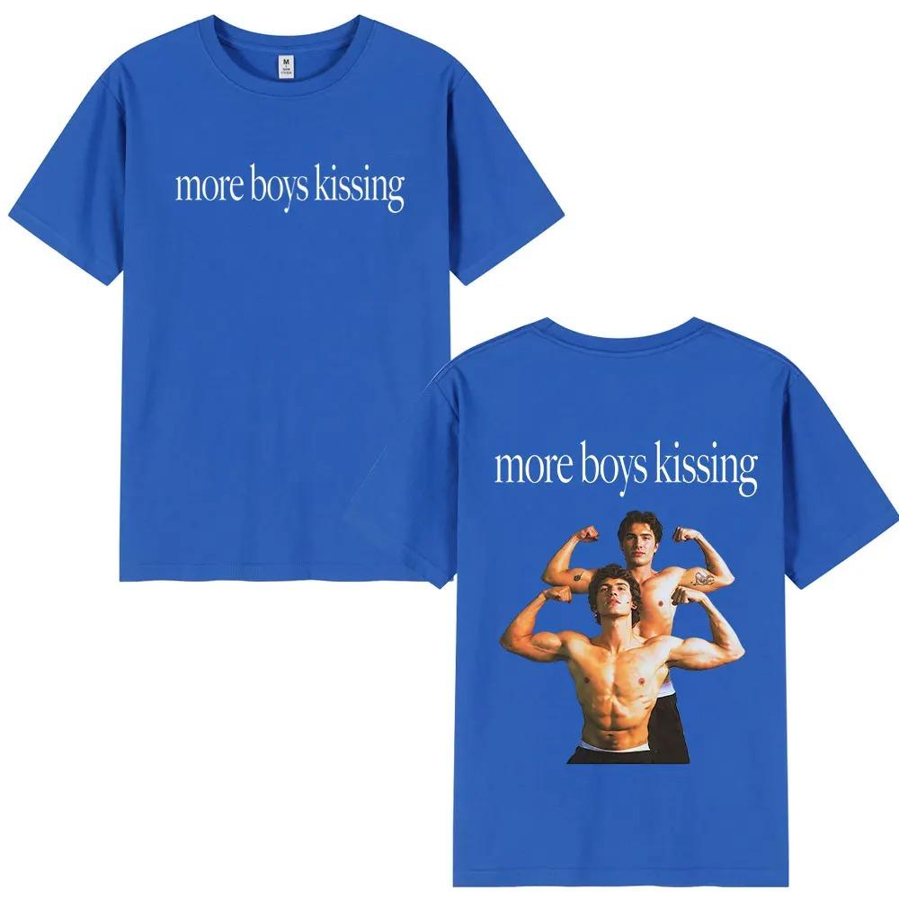 2026 More Boy Kissing Heated Rivalry Double-sided Print T Shirt Men Women Fashion T-shirts Cotton Oversized Casual T-shirt
