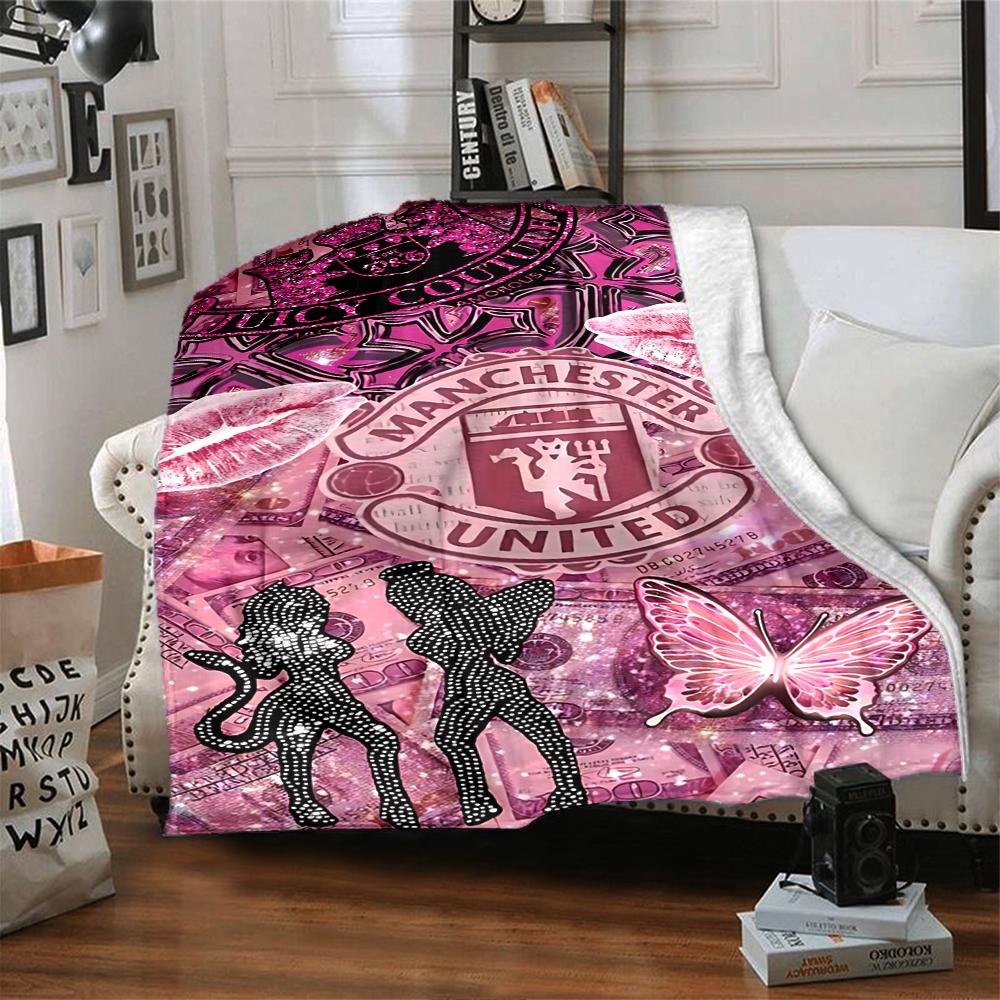 Manchester City Crest Blankets Flannel Printed Breathable Warm Throw Blanket for Home Office Bedspreads 0708a9