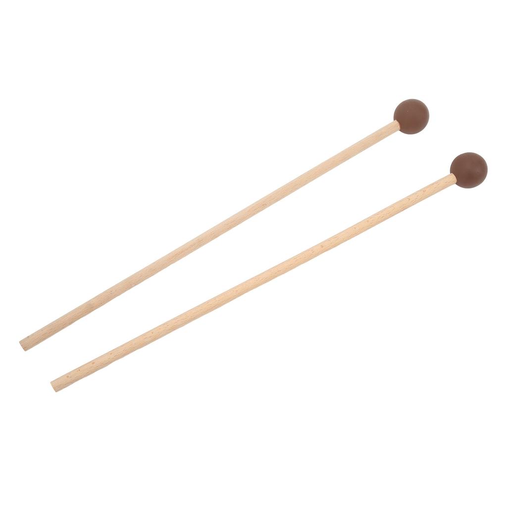 2PCS Maple Handle Rubber Head Wonderful Sound Quality for Marimba