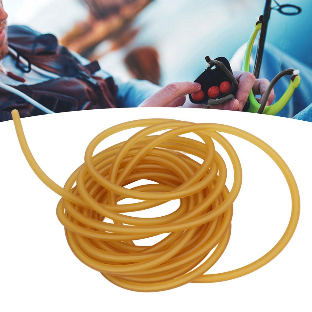 Латексная резинка, желтая высокоэластичная трубка из натурального каучука для рогаток, выполнения фитнес-упражнений