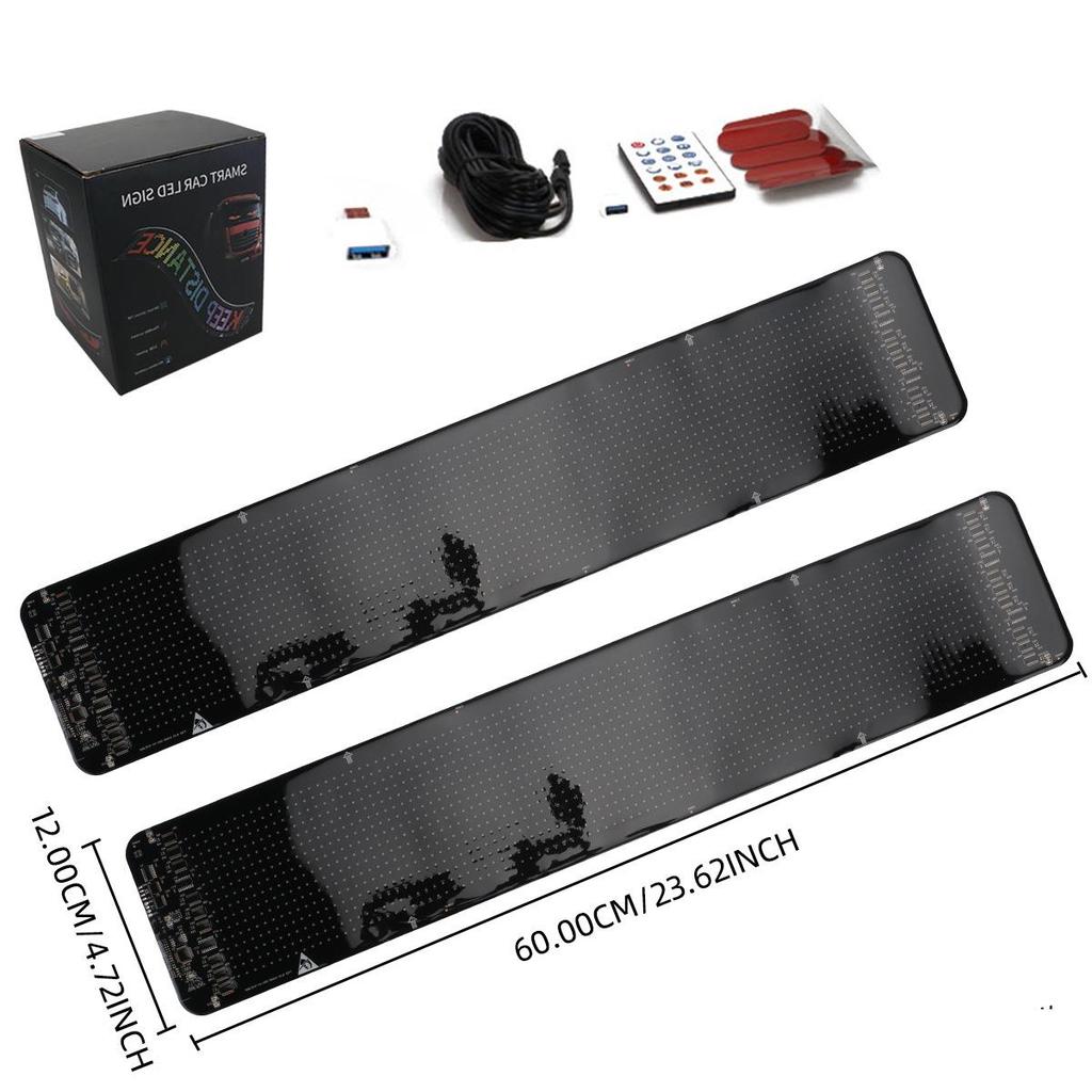 LED Car Soft Screen Light - USB Flexible Bluetooth Display with Full Color and Devil's Eye for Windows