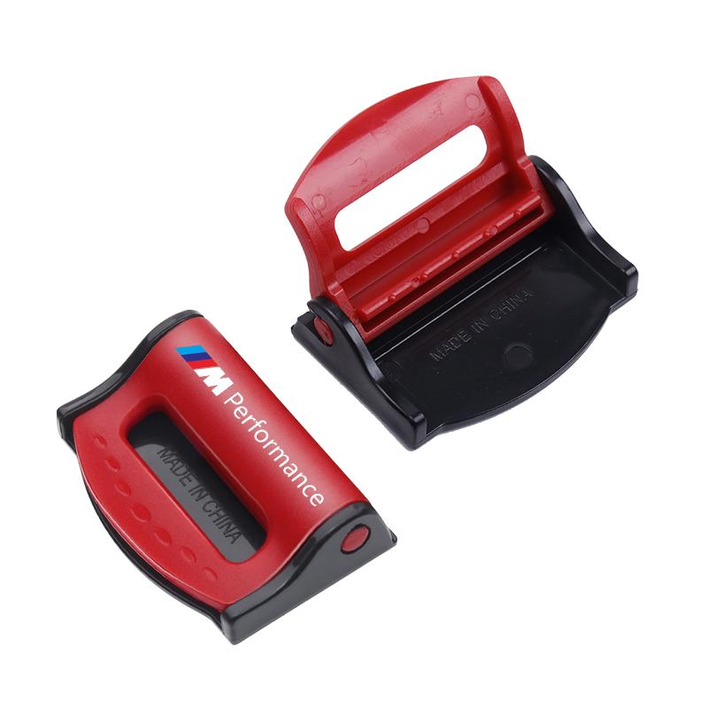 2 шт. Зажим для пряжки ремня безопасности автомобиля, стопор ремня безопасности, регулировочный зажим для BMW M E34 E36 E60 E90 E46 E39 E70 F10 F20 F30 X5 X6 X1 M3 M5 M6 E71 F01 F87