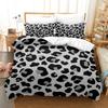 Three-Piece 3D Printed Leopard Print Leather Print Bedding Colorful Gradual Change Leopard Print Duvet Cover