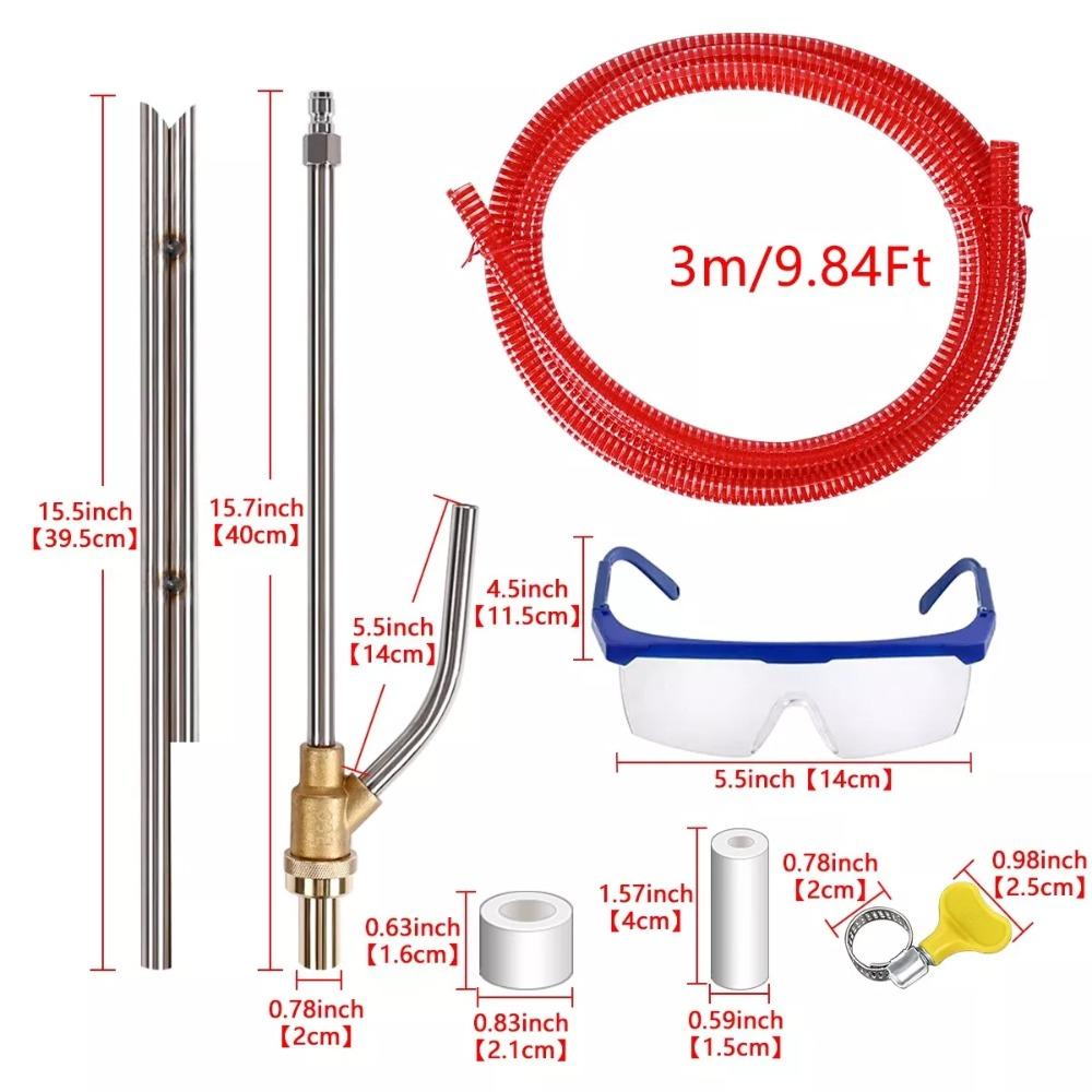 Комплект для пескоструйной очистки мойкой высокого давления 5000 фунтов на кв. дюйм, быстроразъемное соединение высокого давления, насадка для мокрой абразивной пескоструйной очистки, садовая очистка от ржавчины