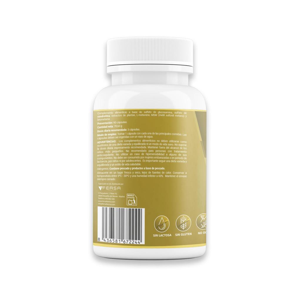 Healthy Fusion Мощное противовоспалительное и обезболивающее средство | Куркума, глюкозамин, хондроитин, МСМ | 90 капсул