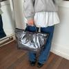 Прозрачная ПВХ Сумка-тоут Большой Вместимости Водонепроницаемая С Цветочным Узором Наплечная Сумка Легкая Сумка Для Женщин Для Работы Поездок