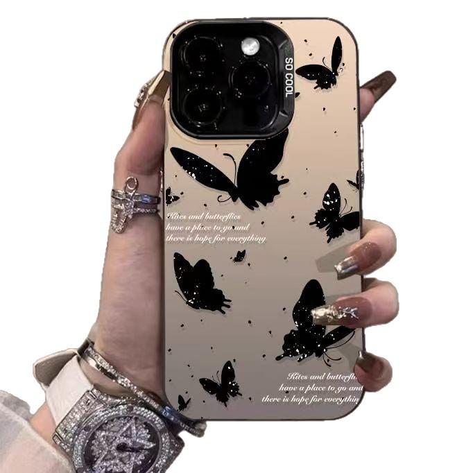 Чехол для iPhone 'Порхающие бабочки': Совместимо с iPhone 13 Pro Max, 14, 15, 16 Pro, 17 - Защита от падений
