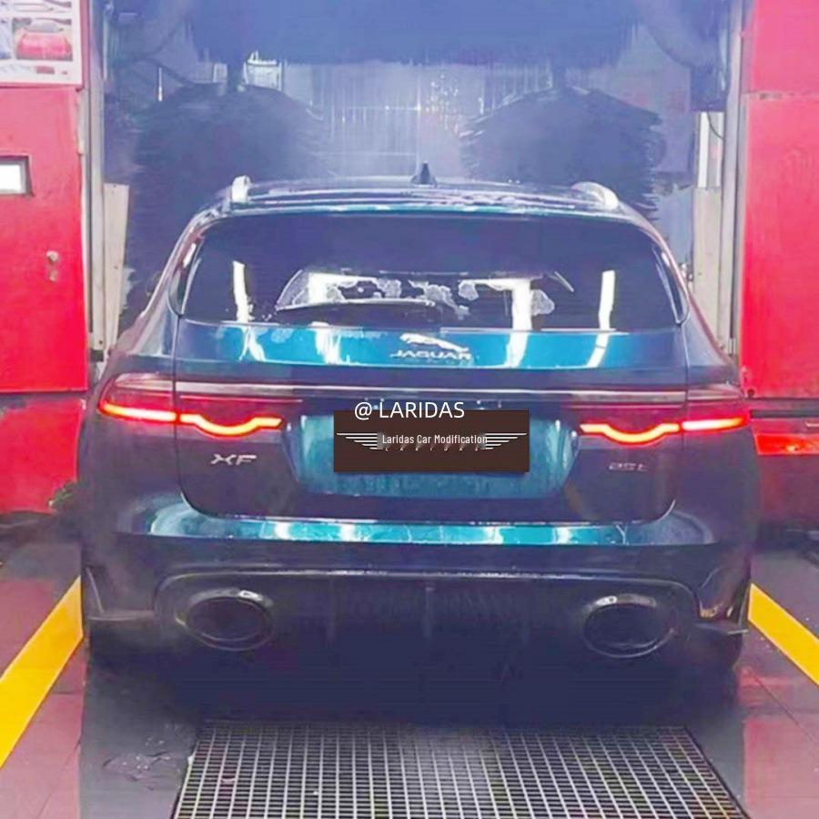 Задний диффузор в стиле RS из углеродного волокна для Jaguar XF 2016-2019