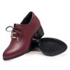 Women Fashion Shoes Genuine Leather New Mid-heel Women Spring Shoes Formal Wear Business Large Size Women Dress Shoes