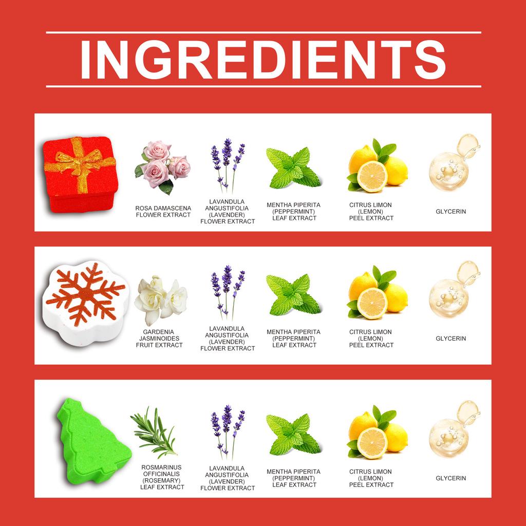 Christmas Color Bath Ball Bubble Bath Moisturizing Long-lasting Plant Cleaning Colorful Bath Ball