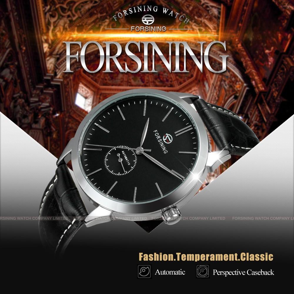 Forsining Men Fashion Casual Simple Mechanical Watch