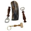 Viking Drinking OX Horn | Tankard | Mug | Cup for Ale, Beer, Mead, Wine, Shot Glass, Bottle Opener | Natural and Handmade | COMBO OFFERS