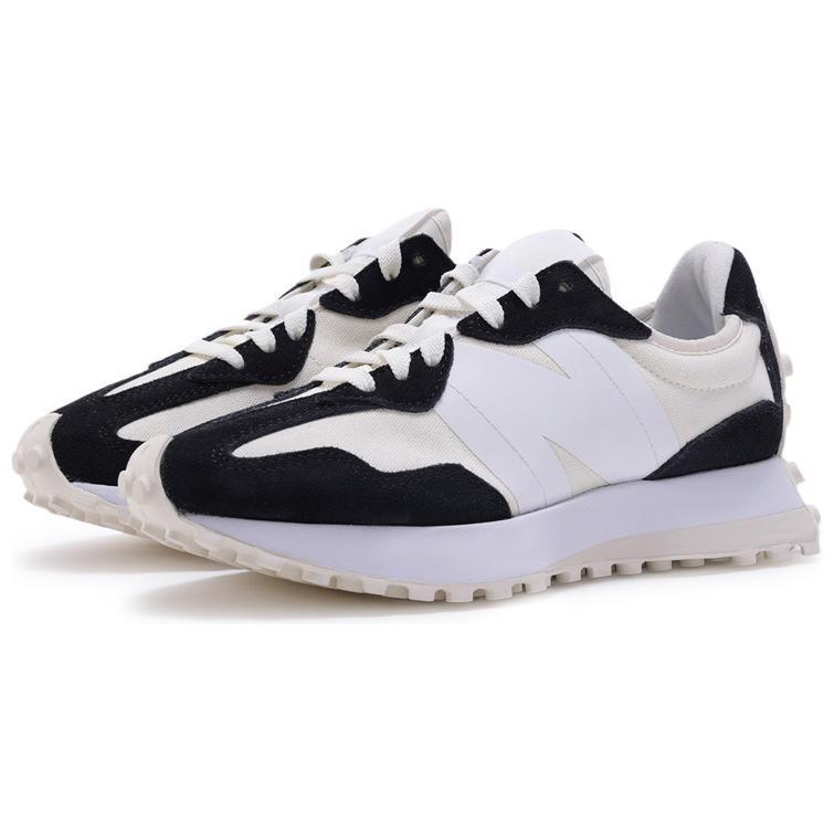 New Balance Nb 327 Comfortable Versatile Low-Top Lifestyle Casual Shoes Women Sneaker Off-White Black WS327AB