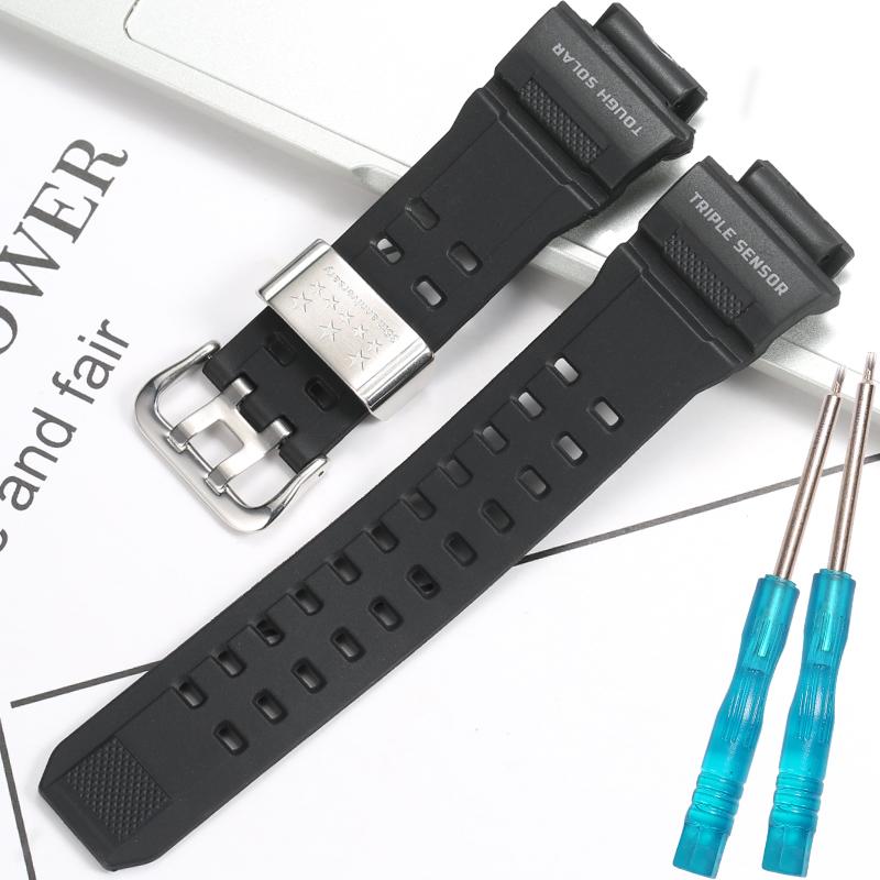 Для Casio 10455201 Запасной полимерный ремешок Подходит для часов GW-9400-1 Ремешок Rangeman GW-9400 Мужской ремешок Аксессуары для спортивных часов