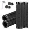 ROCKBROS Bicycle Set of Rubber Handlebar Grips with Double Locking Inner Shock Comfortable Easy Includes Hex Suitable for Cross Mountain and Folding