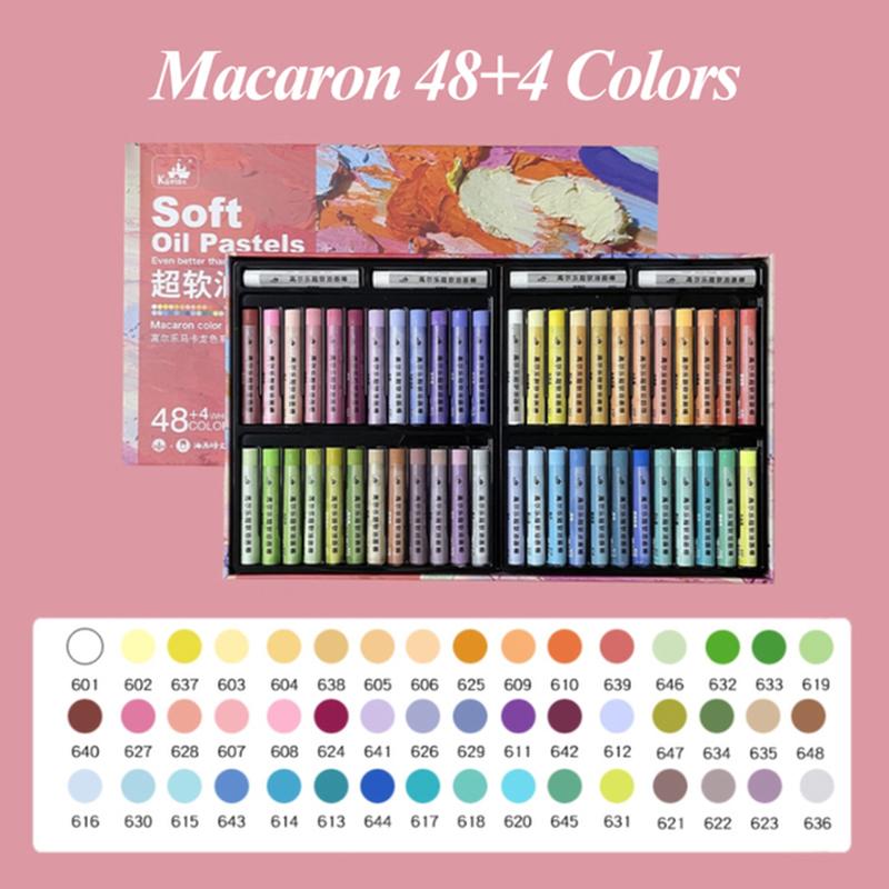 Kuelox Soft Oil Pastel 24/36/48 Solid Paint Stick Washable Drawing Classic Macaron Morandi Artist Crayon For Gift Art Supplies