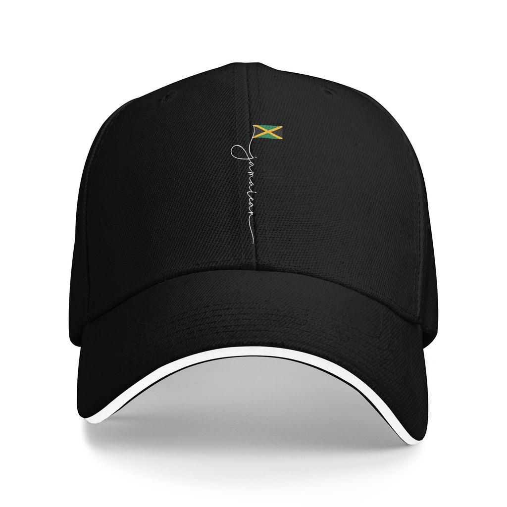 Unisexs Womens Jamaica Signature Jamaican Flag Outdoor Hat Sun Baseball Caps Casual Baseball Cap Sunscreen Sunshade