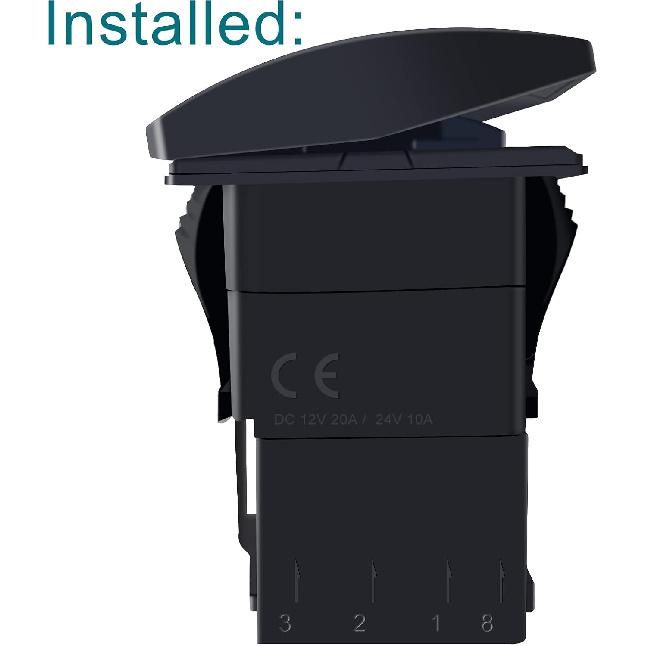 GI1407 Партия/Наборы 6.3мм 14-16AWG Разъем-вилка с лопаткой, female + Розетка-переключатель, Соединительная коробка ARB Carling (4 комплекта)