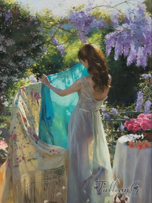 Алмазная живопись Новые поступления Фэнтези Женщина Цветок Diy Полный горный хрусталь Вышивка Абстрактная девушка Искусство Мозаика Наборы для вышивки крестом Домашний декор FG1742