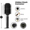 Round Hair Brush with Secret Hidden Compartment Safe Stash Box Container for Money Jewelry Valuables, for Travel or Home Use