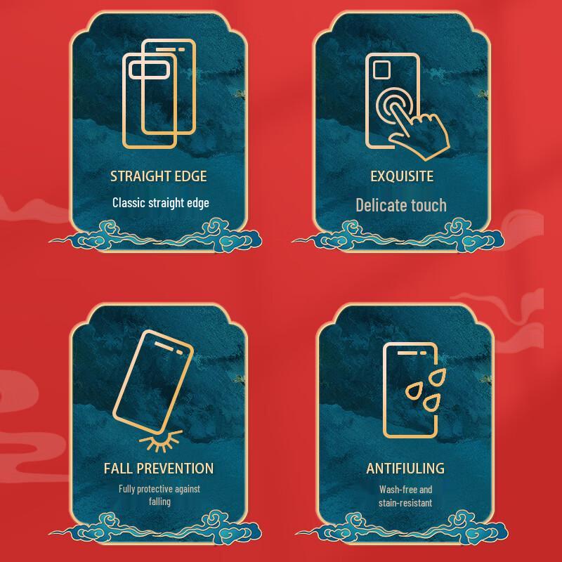 Чехол в китайском стиле с изображением счастливой лошади из кожи ягненка для iPhone 13