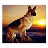 5D Diamond Embroidery Animal Shepherd Dog Diamond Painting Sunset Cross Stitch Mosaic Rhinestones Home Decor