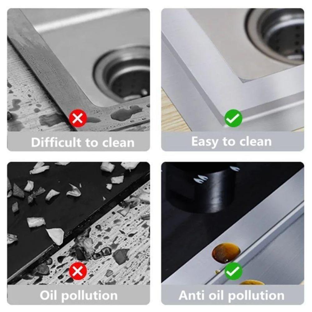 Waterproof Sink Sticker Anti-Mold Countertop Tape Heat Insulation Aluminum Foil Kitchen Bathroom Accessories