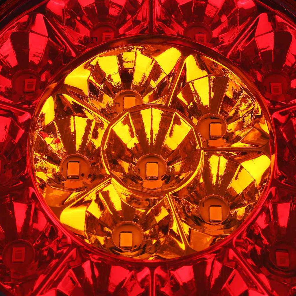 1/2 шт. 12 В автомобильный указатель поворота, круглые задние стоп-сигналы, 16 светодиодов, задние фонари, стоп-сигнал для грузовика, прицепа, автофургона