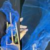 Облачная Туманная Сетка Яркая Органза Ткань DIY Декорация Арт Фон Жесткая Сетчатая Ткань Сетчатая Текстура Гофрированная Форма