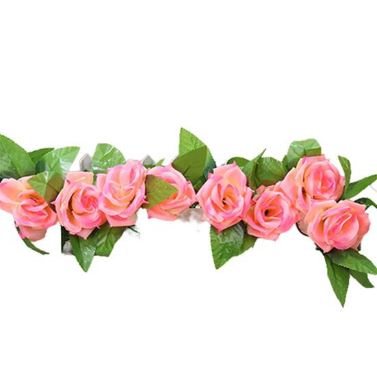 Искусственный Поддельный Шелковый Цветок Розы Плющ Лоза Висячие Гирлянды Свадьба DIY Домашний Декор