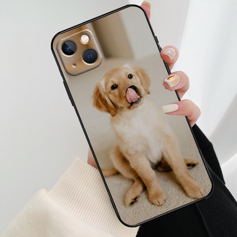 Golden Retriever Dog Phone Case For iPhone 11 12 13 14 15 16 Pro XS Max Mini Cover For iPhone X XR Plus Back Case