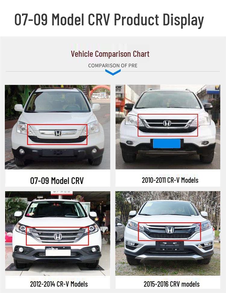 Детали переднего и заднего бампера для Honda CRV (2010-2023), Передний защитный кожух, Задний бампер 12CRV