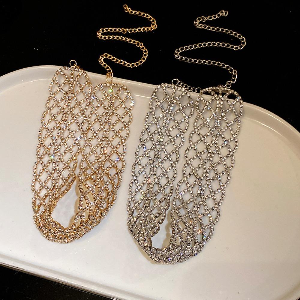 Fashion Retro Temperament Neck Chain Rhinestone Sparkling Collar Chain Bridal