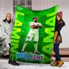 Customizable Lamine Yamal Throw Blanket – Personalized Name, All-Season Cozy Snug Blanket, Machine Washable, Personalized Blanket