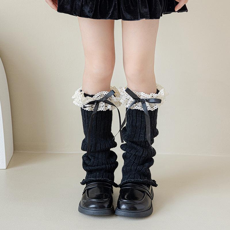 Тренд Индивидуальность Балетный Стиль Продвинутое Чувство Милые Чехлы для Ног Сохраняют Ваши Ноги в Тепле 2025 Новый Осенне-Зимний Чехол для Ног